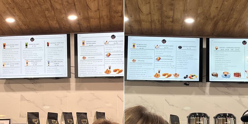 Gentea Bubble tea.Cafe Menu