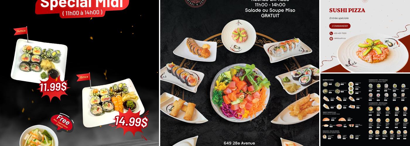 Rakki Poke Bol&Sushi Menu