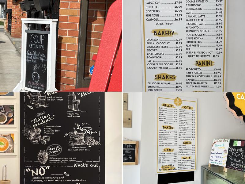 Il Gelato di Carlotta Oakville Menu