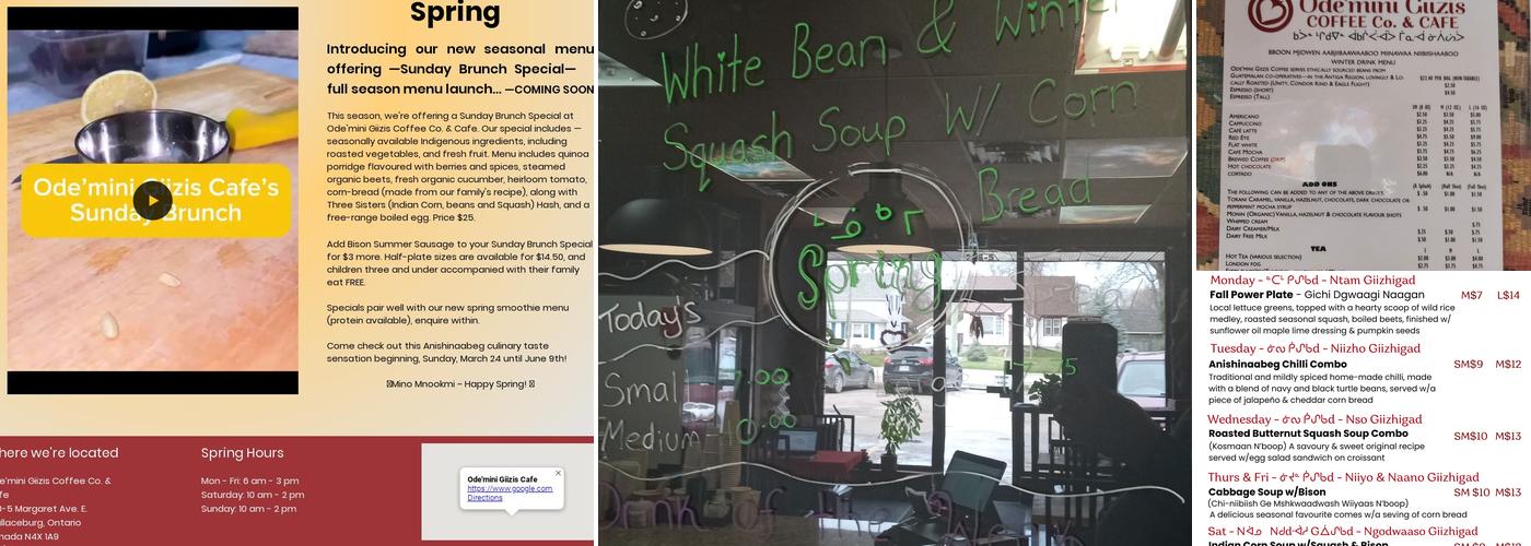 Ode’mini Giizis Coffee Co. & Cafe Menu