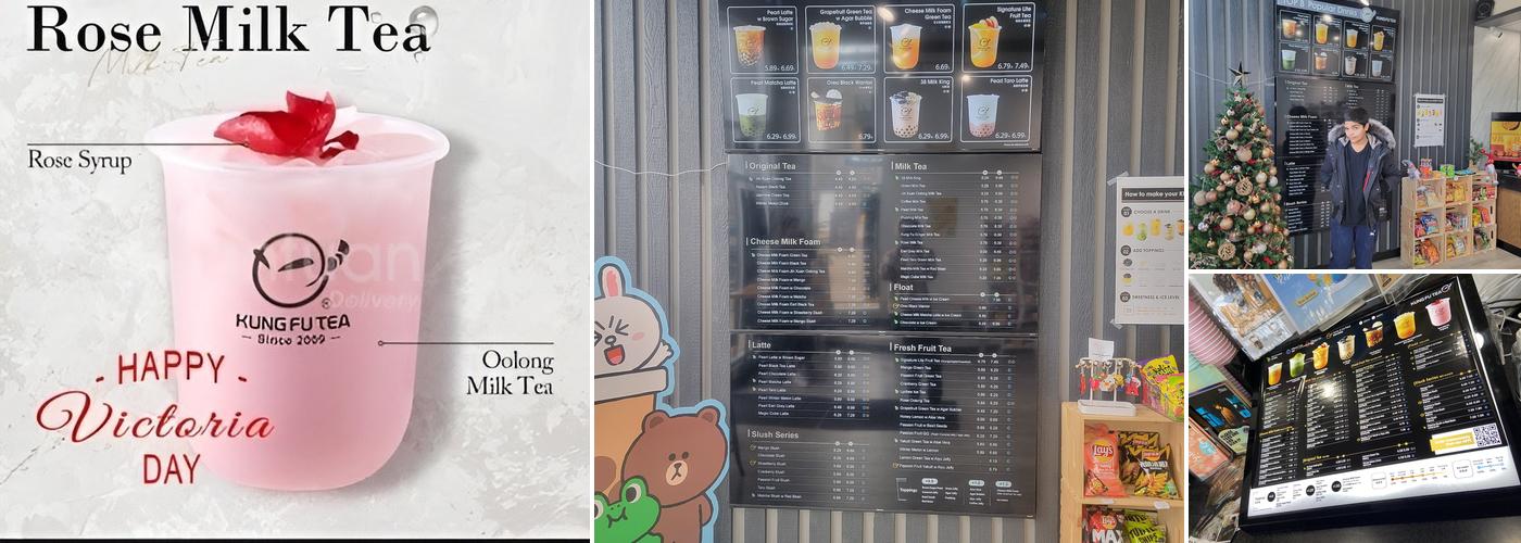 Kung Fu Tea Edmonton Menu