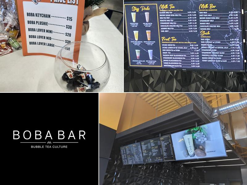 Boba Bar Menu