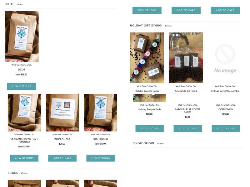 Wolf Tree Coffee Menu