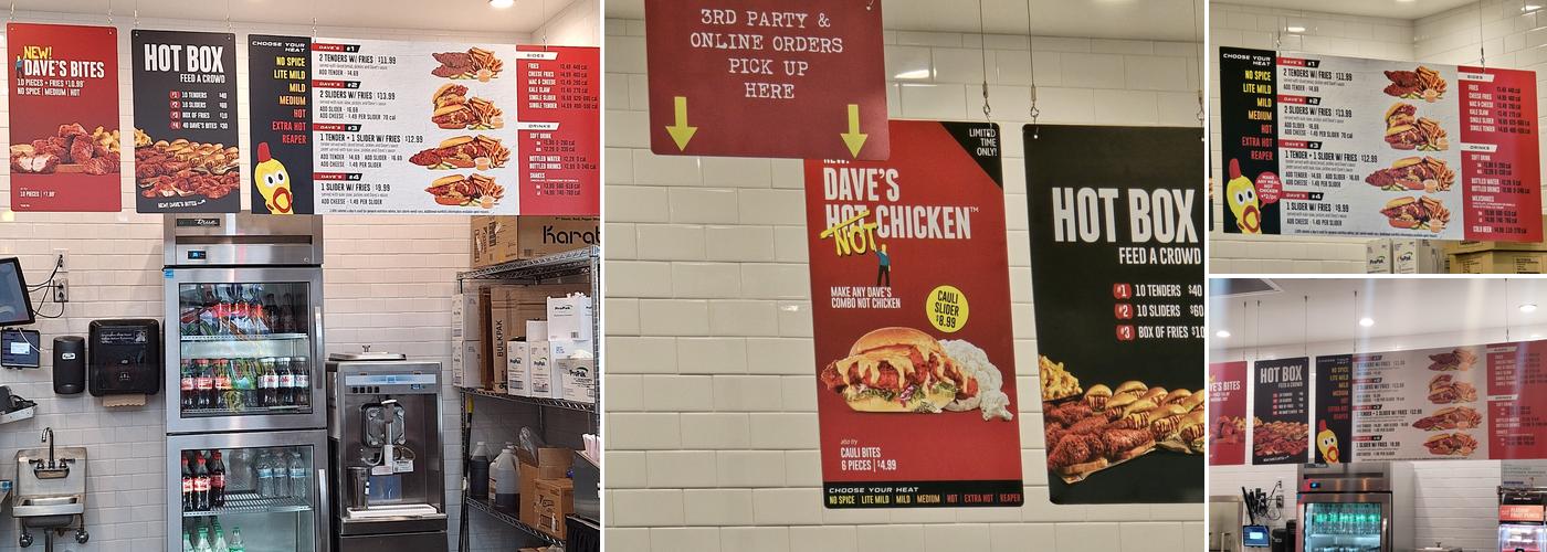 Dave's Hot Chicken Menu