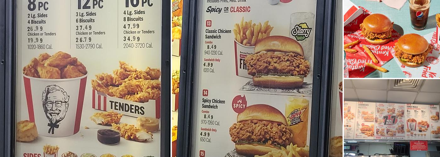 KFC Menu