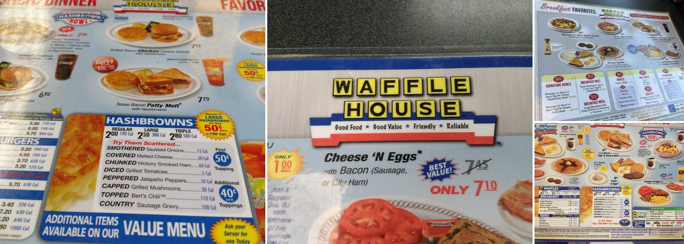 Waffle House Menu