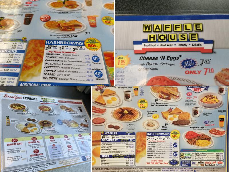 Waffle House Menu