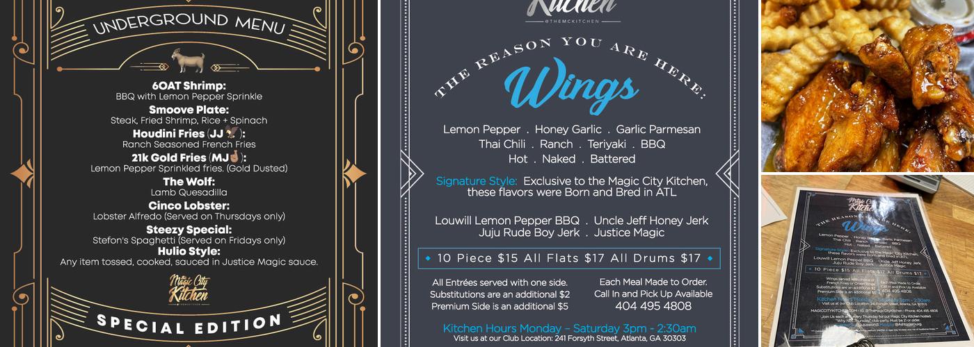 Magic City Kitchen Menu