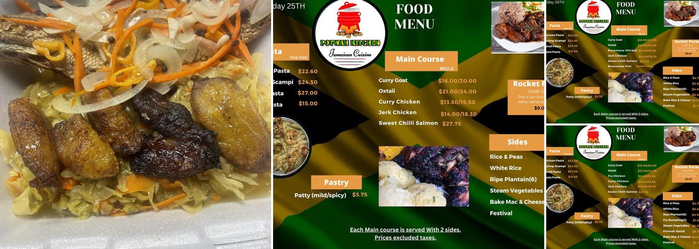 Potwah Kitchen Menu