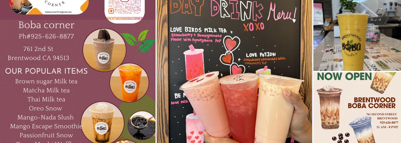 Brentwood Boba Corner Menu