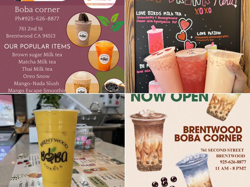 Brentwood Boba Corner Menu