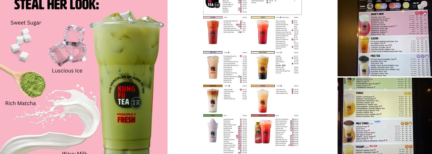 Kung Fu Tea Menu