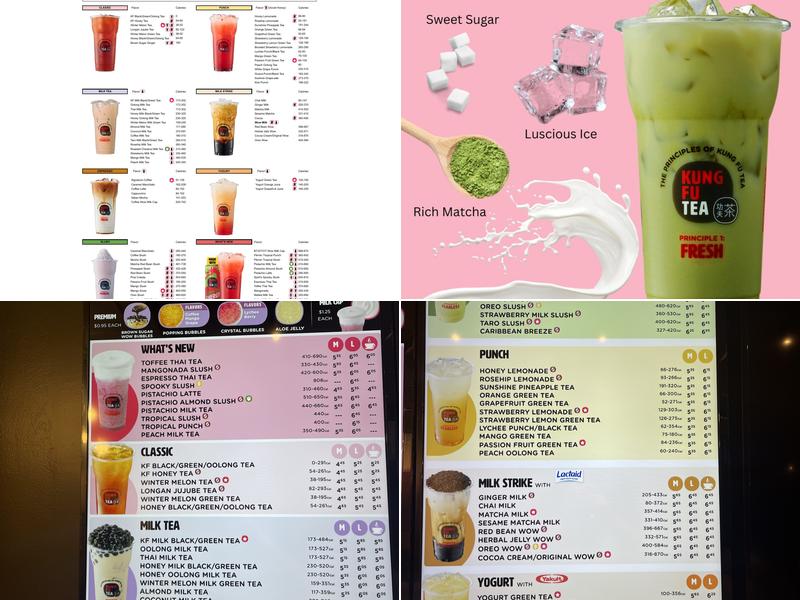 Kung Fu Tea Menu