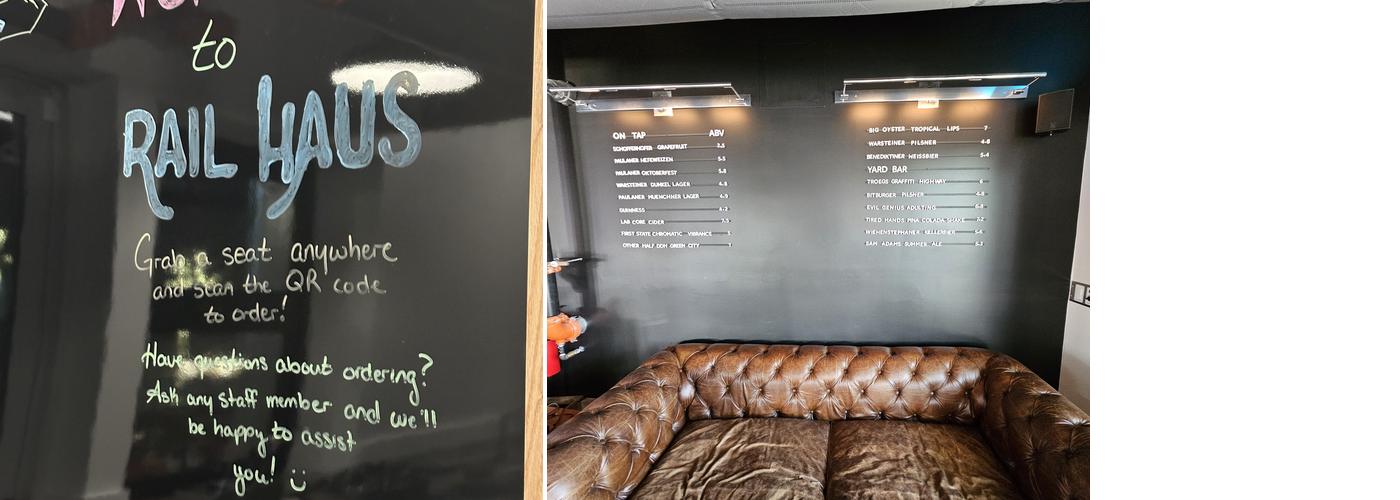 Rail Haus - Beer Garden Menu