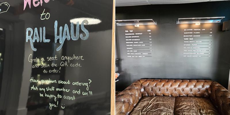 Rail Haus - Beer Garden Menu