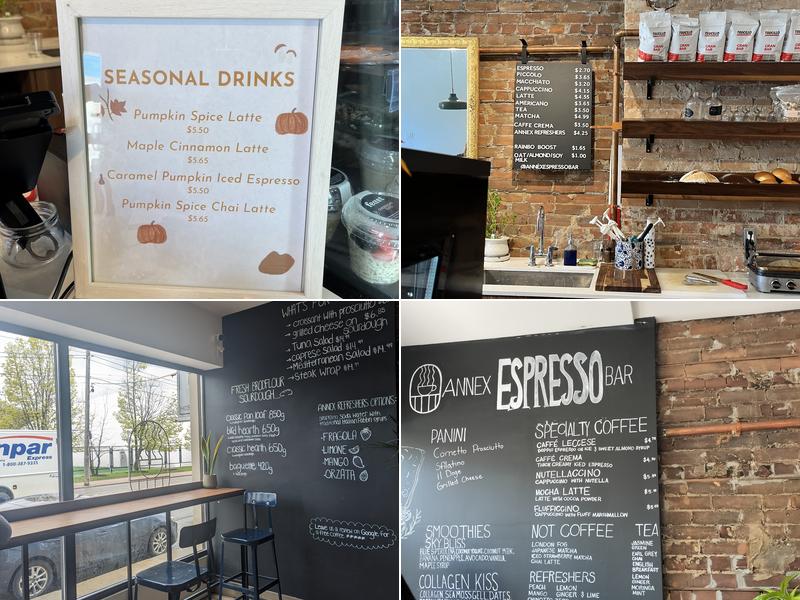 Annex Espresso Bar Menu