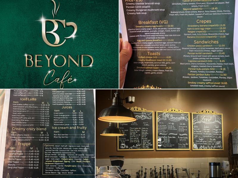 Beyond Cafe Menu
