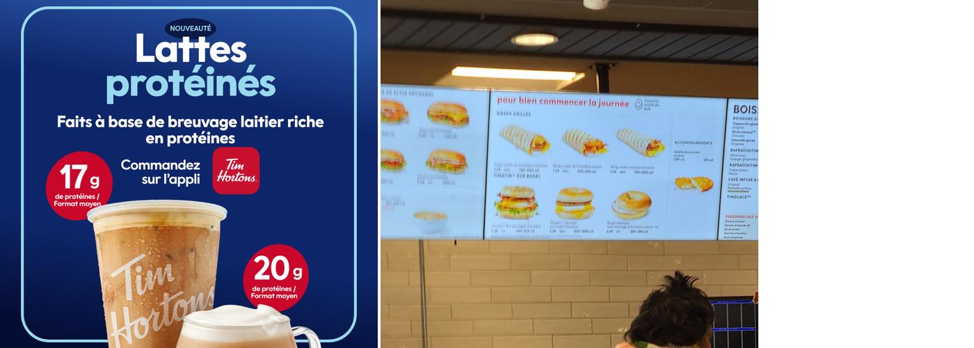 Tim Hortons Menu