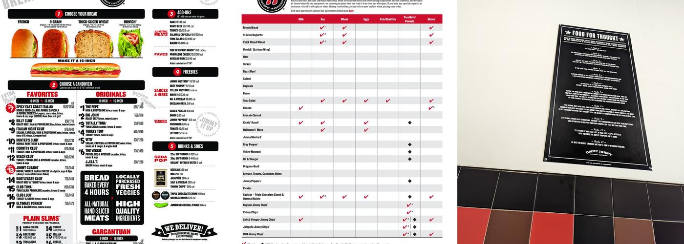 Jimmy John's Menu