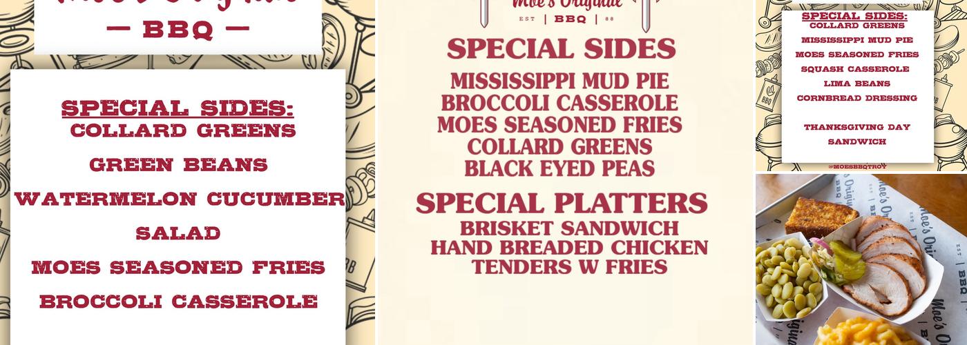 Moe's Original BBQ Menu