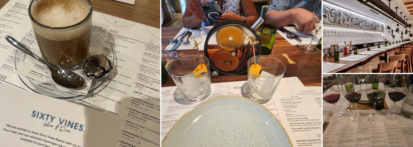 Sixty Vines Menu