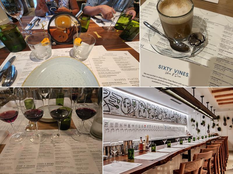 Sixty Vines Menu