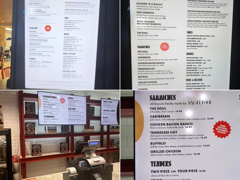 Northern Soul Fried Chicken Menu