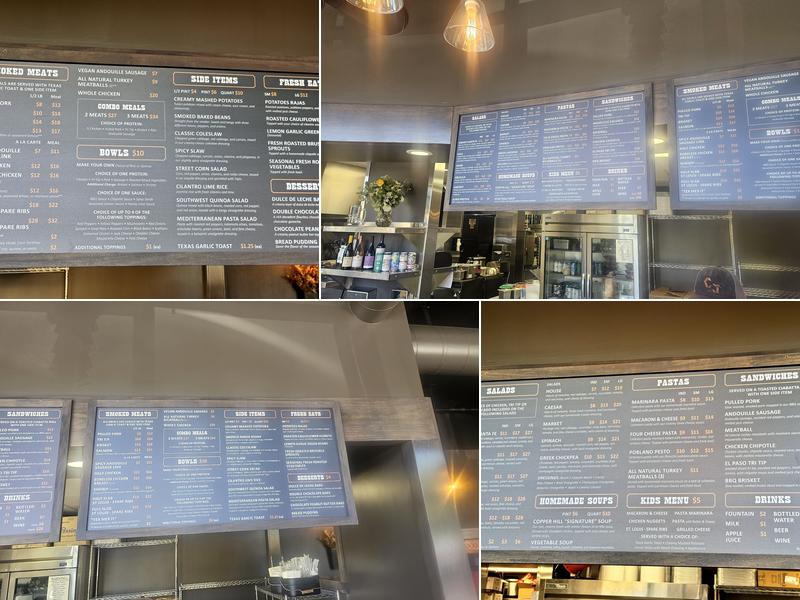 Copper Hill BBQ Menu