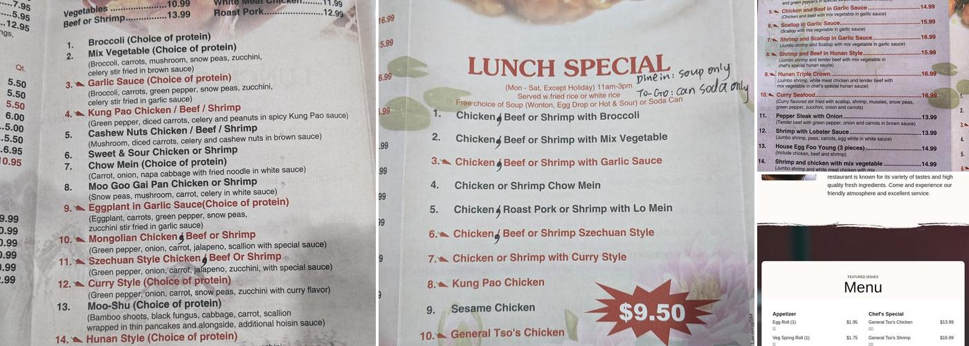 Double Yummy Menu