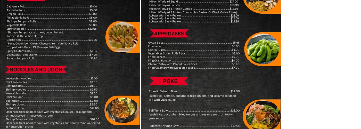 Java Island Kitchen Menu