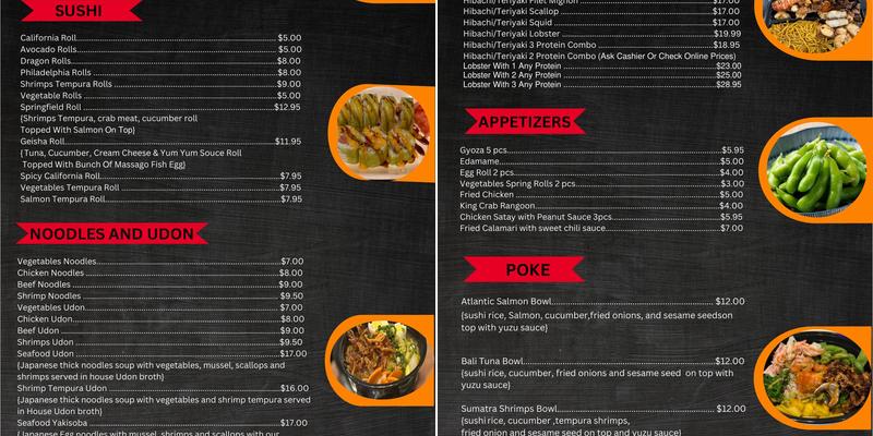 Java Island Kitchen Menu