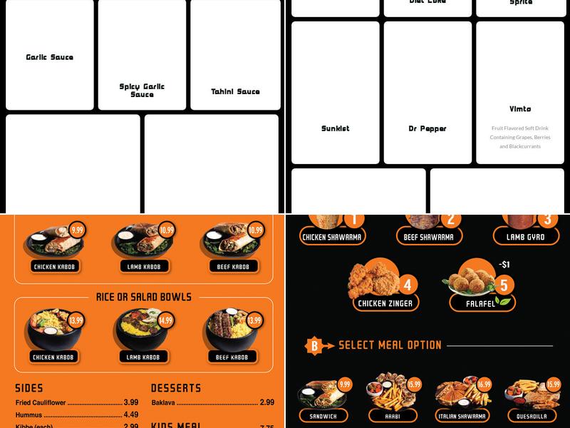 Abu Omar Halal - Richmond, TX Menu