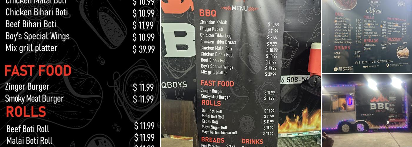 BBQ Boys Menu