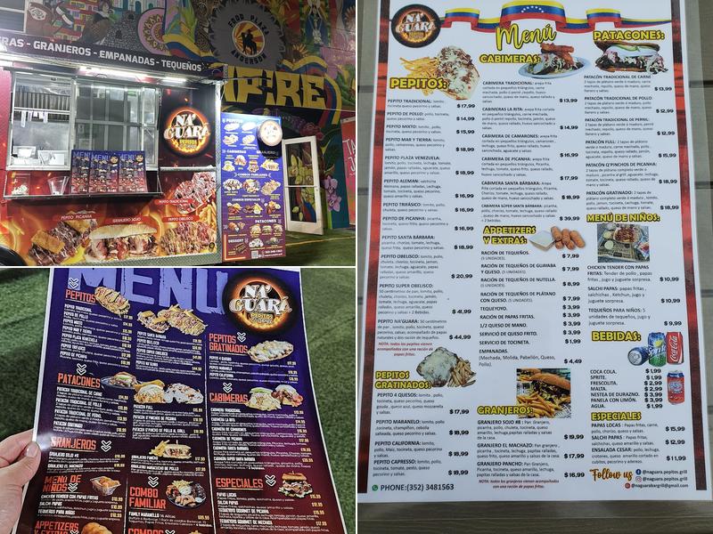 Naguara Pepitos & Grill Menu