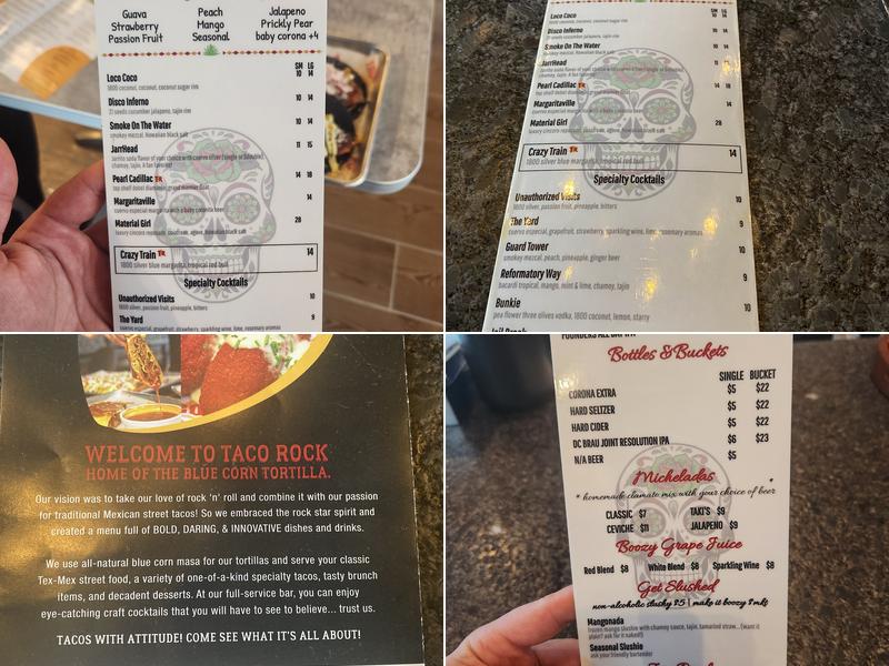 Taco Rock - Lorton Menu