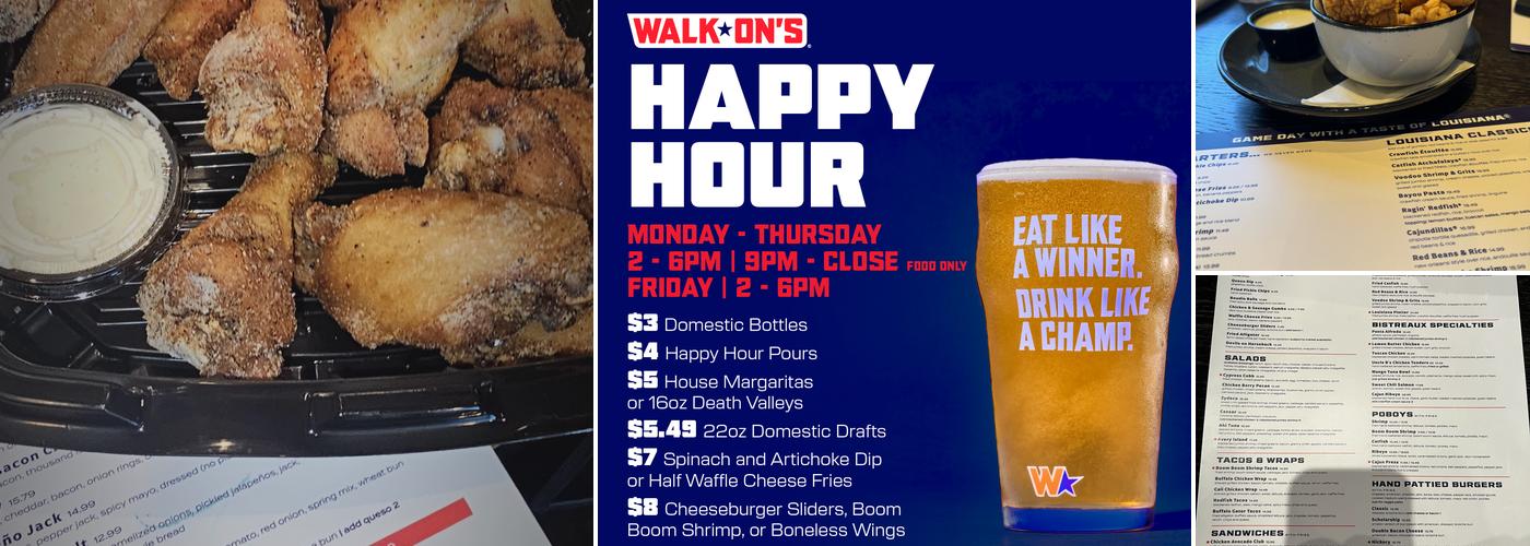 Walk-On’s Sports Bistreaux – Huntsville, AL Menu