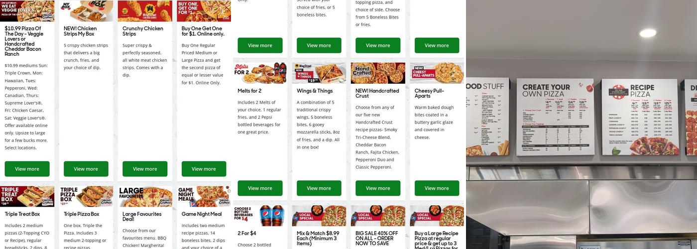 Pizza Hut Barrie Menu