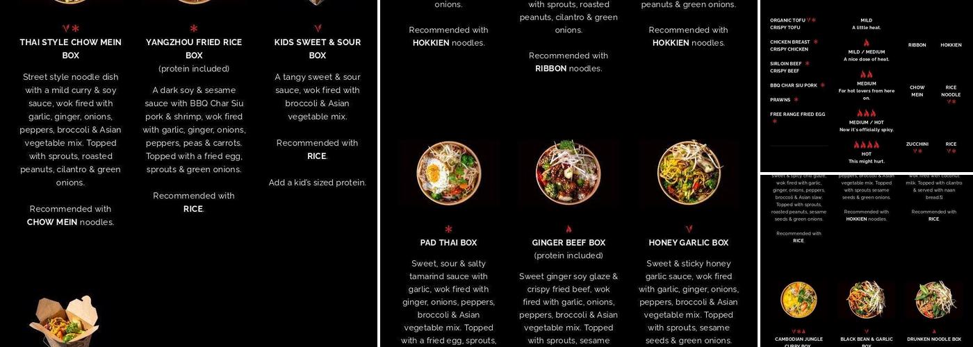 Noodlebox Menu