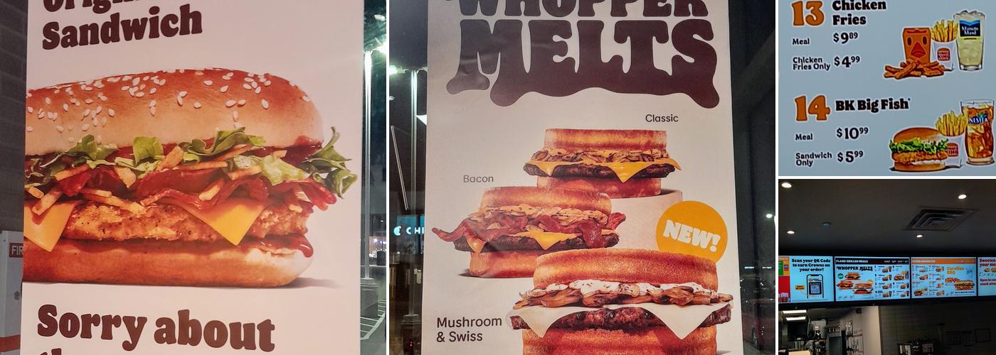 Burger King Menu