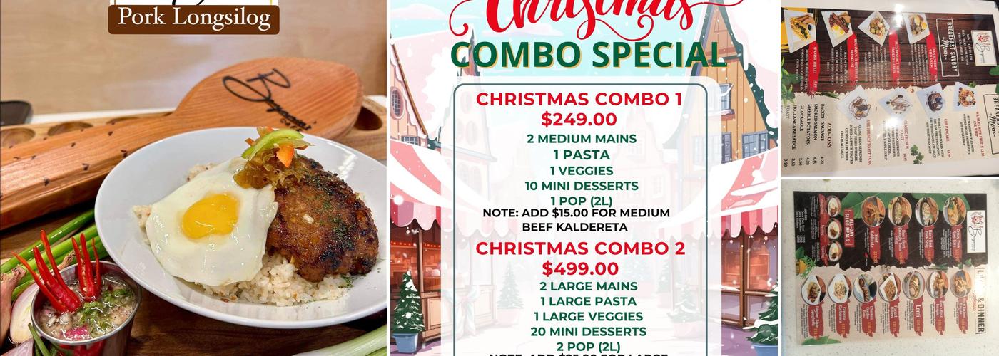 Benjamin's Cafe & Restaurant Ltd. Menu