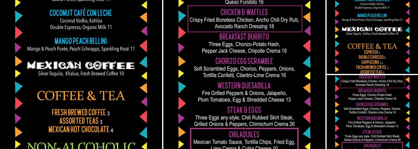 Sofia's Taqueria Forest Menu