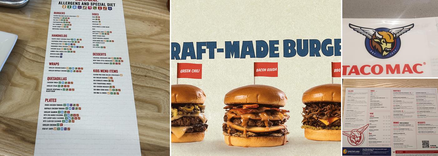 Taco Mac Macon Menu