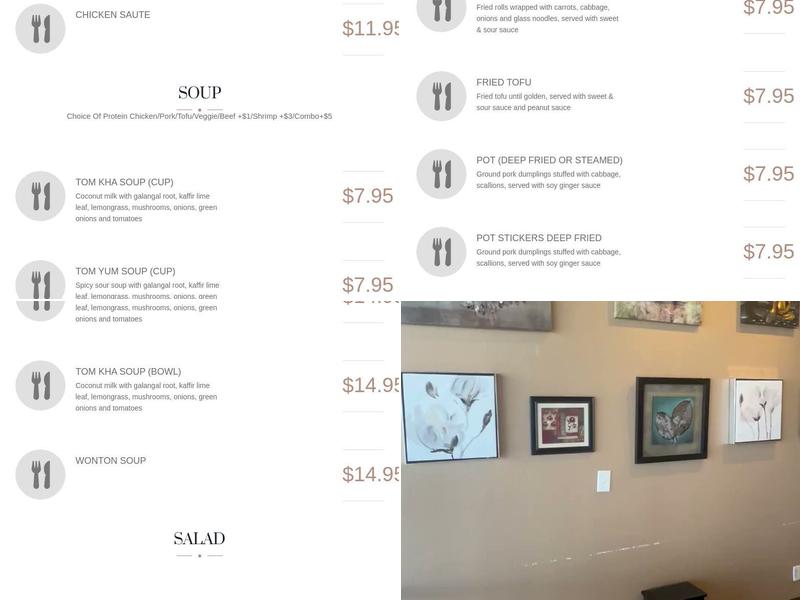Easy Thai Cafe Menu