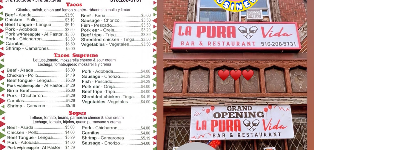 Tacos Mi Poblanita II Menu