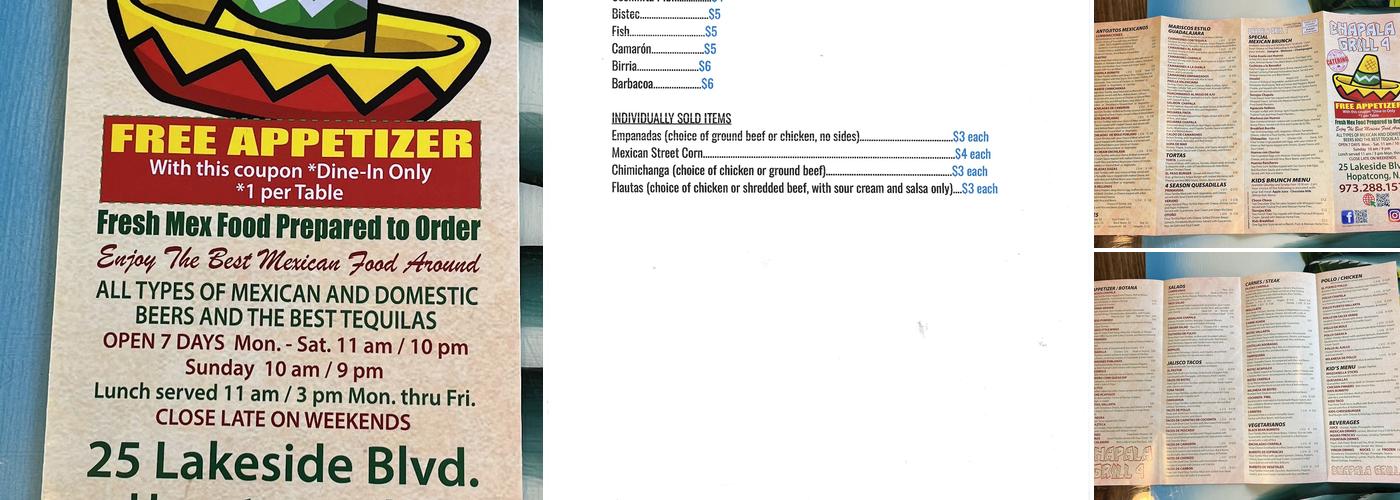 Chapala Grill 4 Menu