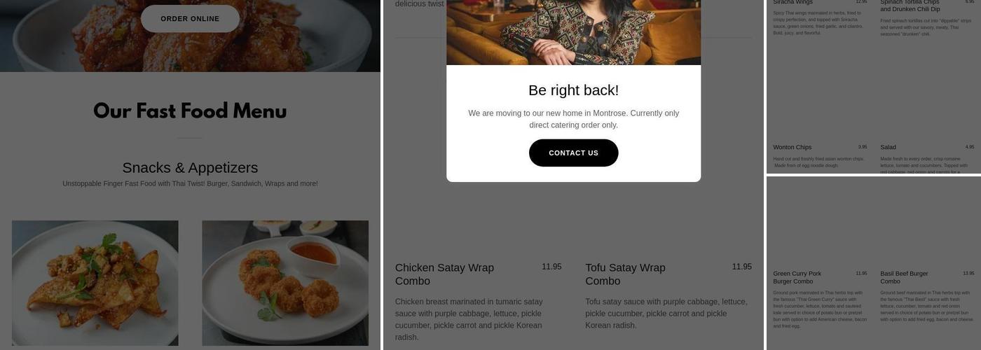 M Express Kitchen Menu