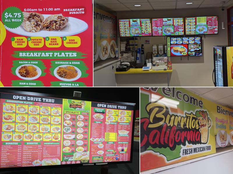 Burritos California Lakewood Menu