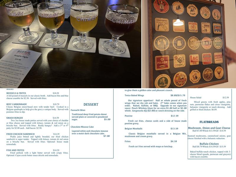 Bert & The Elephant Menu