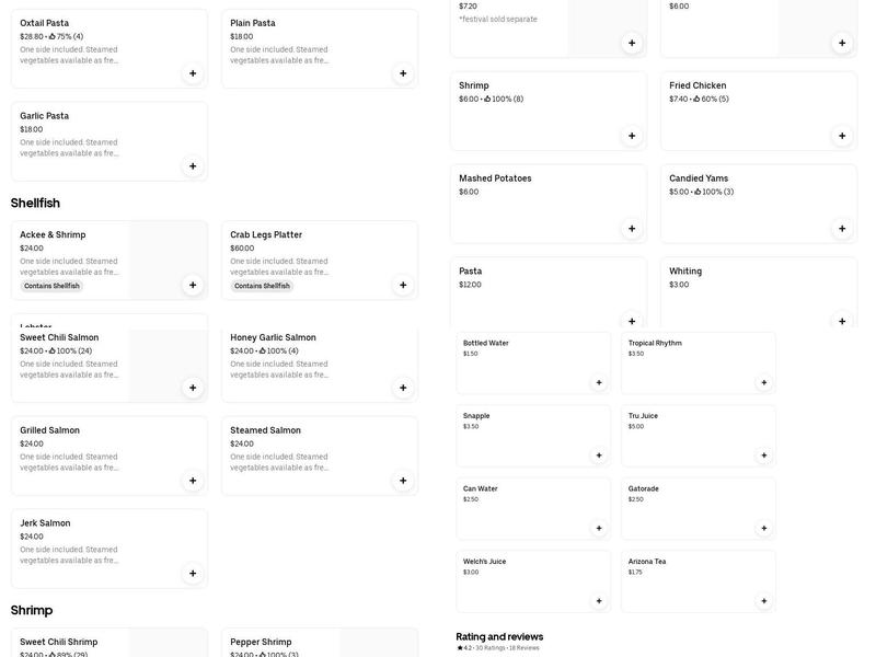 Flourish bx inc Menu