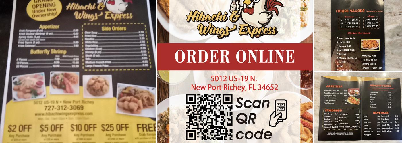 Hibachi wings express Menu
